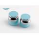 30ml Face Cream Round Cosmetic Jars With Lids Slim Neck Cap Blue Color