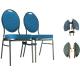 YLX-6071 Aluminium or Steel Round Back Banquet Dining Chair with Connector