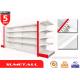 Light Duty Gondola Store Shelving / Shop Display Shelving Units With Humped Infill Panel