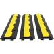 Bolt Down Heavy Duty Rubber Speed Humps Road Traffic Safety With Channel