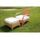 Leisure garden furniture rattan chair with ottoman