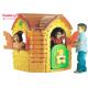 Amusement Park Games Plastic Outdoor Fairytale Cottage Playhouse Eco Friendly 135x125x135
