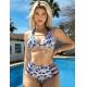 M Size Swimming Suits Bikini Floral Pattern