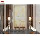 Interior Home Wall Paneling Decor with Modern Backlit Onyx Marble TV Background Panel