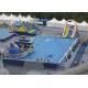 Summer Water Slide Amusement Park Above Ground Metal Pool Playground Equipment Use