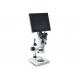 7X-45X Zoom Binocular Stereo Microscope With Display Screen Color Monitor And LED Light For Cellphone Repair