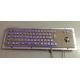 38mm Trackball Backlit Numeric Keypad 1.6N Key Pressure Metal Mechanical Keyboard