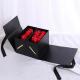 24X24X15cm Black Paper Bouquet Packaging Fold Flower Gift Boxes With Ribbon