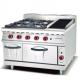 Natural Gas Commercial Bakery Oven , 4 Burner Lava Rock Grill