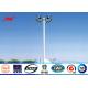 45m Galvanized High Mast Tower 100w - 5000w For Airport / Seaport , Single Or Double Arm