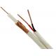 RG59 +2/18 AWG Siamese Copper Conductor CCTV coaxial + Power cable White for HDCVI