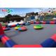 Outdoor Inflatable Games 4x4m Giant Tarpaulin Inflatable Bumper Track For Sports Games