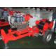 Honda Engine 5 Ton Double Capstan Winch Cable Pulling Machine For Power Construction