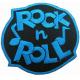 ROCK And ROLL Hook And Loop twill Embroidery Patches PMS