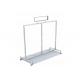 Round Tube Freestanding Clothes Rail  For Shopping Mall , Mobile Commercial Clothing Racks