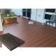 Fireproof 200x25mm Solid Core Composite Decking Board No Warp Red Brown Art