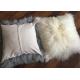 16 mongolian sheepskin pillow Sheepskin Wool Fur Leather Pillowcase Mongolian Lambswool Pillow