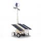 Portable LED Solar Lighting Tower Solar Wind Hybrid System Trailer Mobile Energy Vehicle
