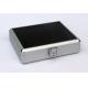 Custom Small Silver Aluminum Cases With Transparent Arylic Panel For Packing Tools