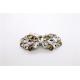 Multi Colors Zinc Rhinestone Shoe Buckles 70mm*48mm For Decoration