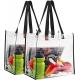Lager Capacity Professional Transparent Bag Lightweight Clear Durable Soft Pvc Tote Bag