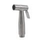 304 Stainless Steel Brushed Pressurize Spray Gun for Bathroom ABS Plastic Construction