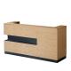Solid Wood Corner Reception Desk for Hotel Clothing Store and Company Front Desk Table