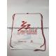 Two Layer CPE / LDPE Plastic Drawstring Backpack Bags With Logo