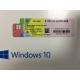 German Windows 10 Pro OEM COA Sticker Online Activation With 64bit 1pk DSP DVD
