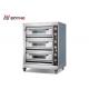 Hotel Stainless Steel Three Deck Industrial Baking Oven for baking bread ,cookie, and french bread and so on.
