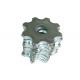 Edco Floor Grinder Parts Pentagonal Cutters With Tungsten Carbide Inserts Zinc Coating