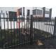 2 Rails Top And Bottom Flush Upright Rails Powder Coated Pool Fencing Panels 1250mm X 2300mm Spacing 90mm