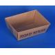 ODM Biodegradable Eco Friendly Food Trays Kraft Snack Container 131*91*50mm