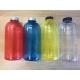500ml 17oz Clear Plastic Bottles Round Empty Juice Glass Beverge With Cap