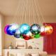 Colored Glass Ball Pendant Lamp for indoor Kids Children Room Chandelier (WH-GP-13)