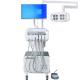 Professional Mobile Dental Unit Cart For Veterinary Dental Turbine Unit With Air Compressor Pets Treatment Mobile Cart