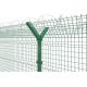 High Quality Galvanized And Powder Coated Welded Wire Mesh Fence Security Fence Design With Barbed Wire