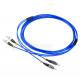 LSZH Blue Armored Fiber Optic Patch Cord FC-FC singlemode G652D 9/125 SX or DX