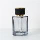 Luxury Square 50ml Perfume Cosmetic Glass Bottles With Spray Cap