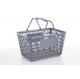 Professional Supermarket Shopping Baskets , Plastic Shopping Baskets With Handles