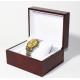 Classic Jewelry Wooden Box With White Leather Pillow  , Wooden Watch Box