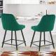 Luxury Restaurant Modern Flannel Dining Chairs Adjustable