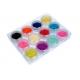 12 Colors Original Crushed Shell Powder Nail Art UV Gel Acrylic 