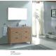 Four Drawers PVC Free Standing Vanity Units For Bathroom Wood Grain Color