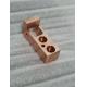 Red Bracket Sleeve Cover CNC Copper Parts , Cell Bronze Milling Brass Turning Parts