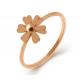 Small Daisy Decorative Ring Women Fashion Stainless Steel Jewelry