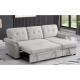 multi-function 2s with bed+chaise with storage light gray linen sofa set bed sofa bed for living room