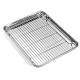 Heavy Duty Oven Baking Tray Nonstick Baking Pan Rust Free With Cooling Rack Set