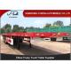 Tri axle flat bed 40ft Container Semi Trailer With Front Fence optional
