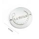 Custom Nickel Metal Clothing Labels with 2 Holes Round Shape Sewing Metal Logo Tag